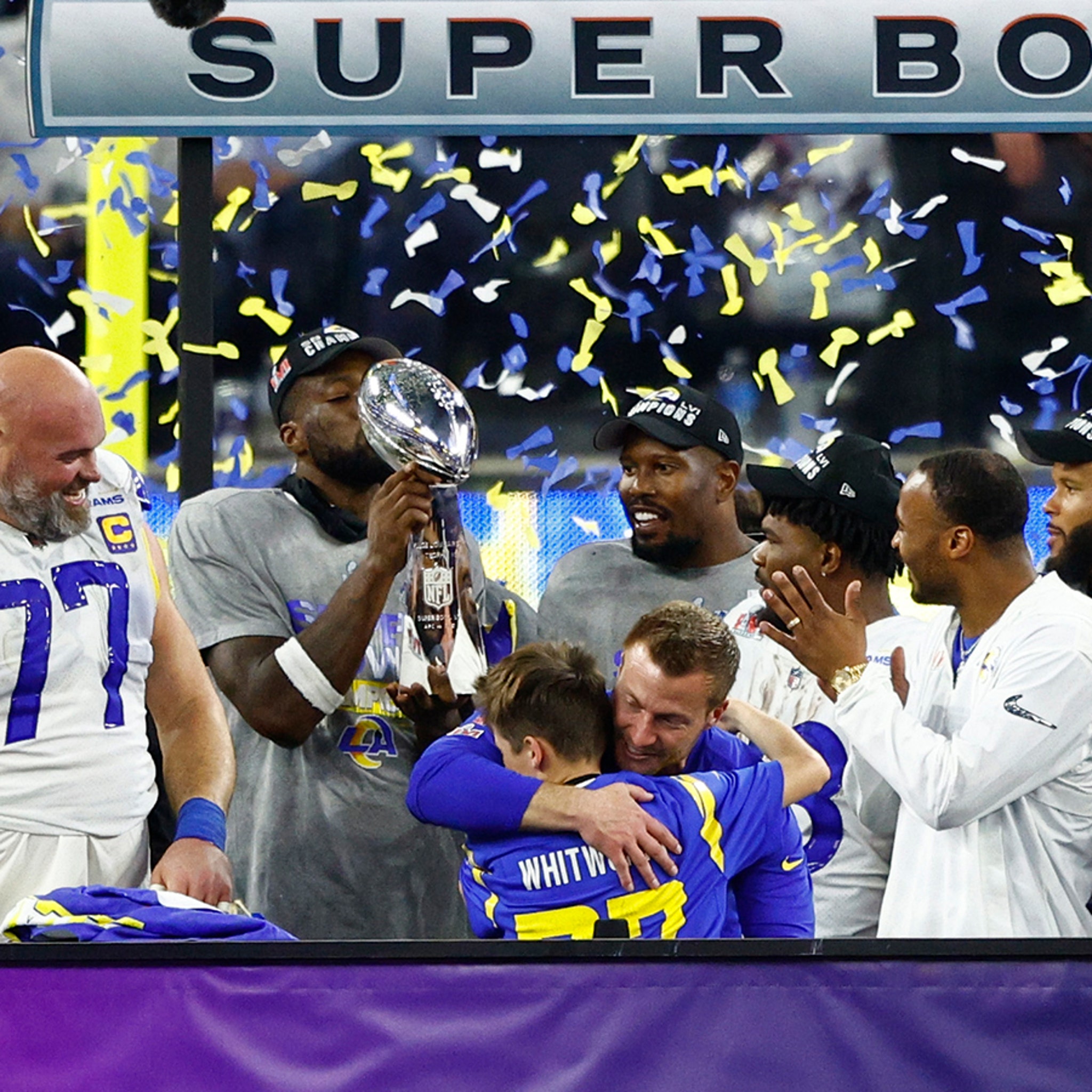 LA Rams celebrate Super Bowl win with Las Vegas bash