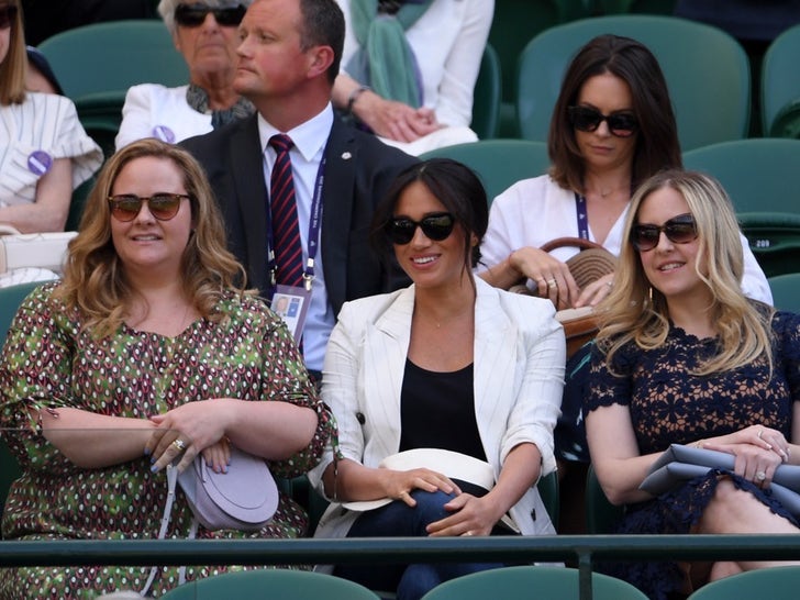 Meghan Markle Swinging at Wimbledon