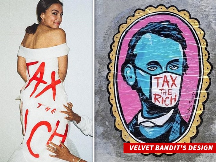 aoc Velvet Bandits Design tax the rich