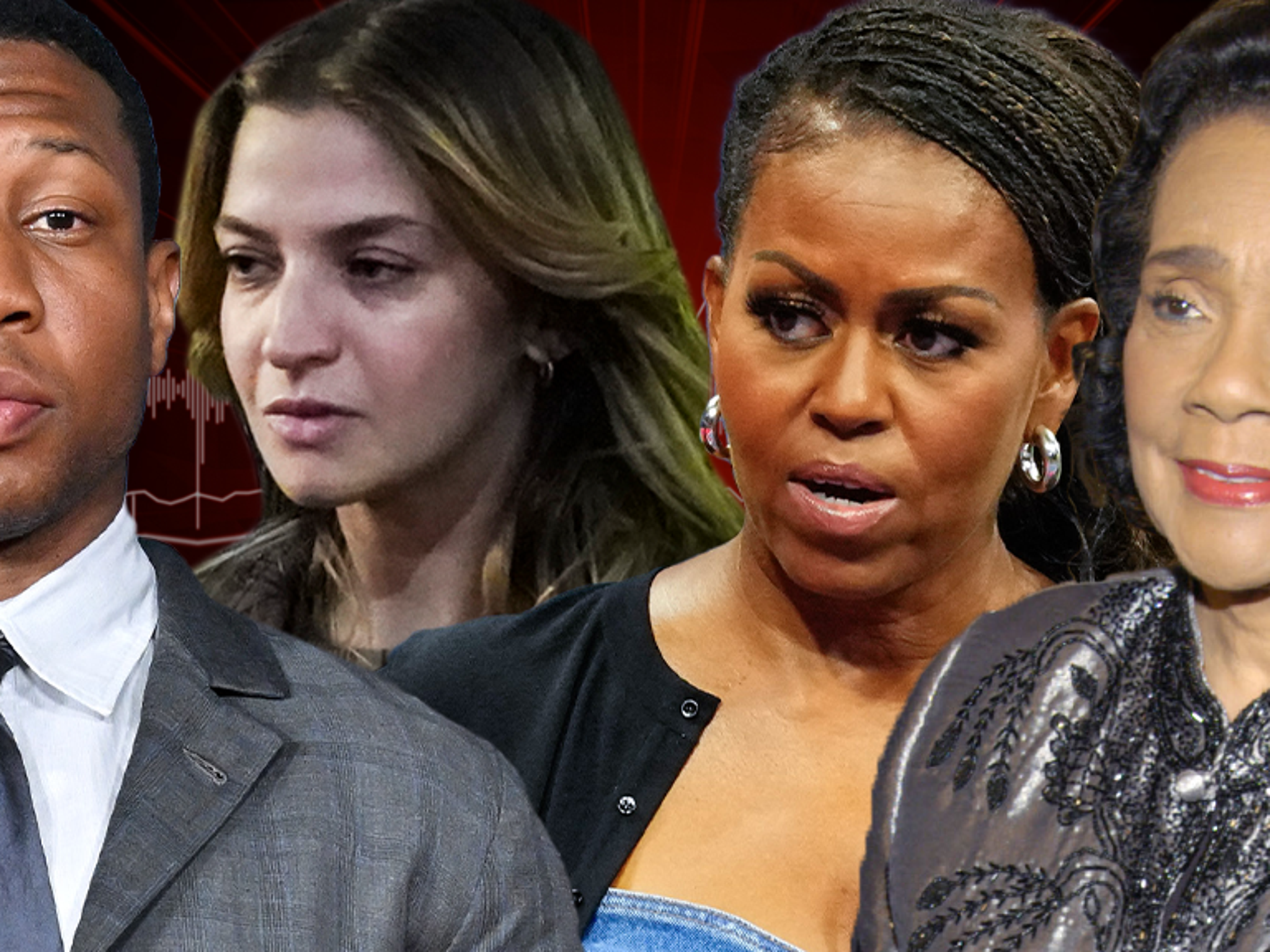 Se publica el audio de Jonathan Majors en que despotrica sobre Coretta  Scott King y Michelle Obama, image size:2048x1536