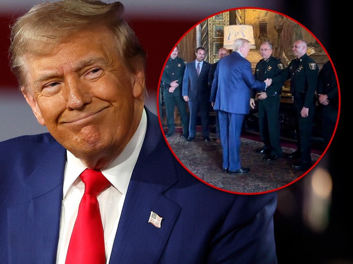 Donald Trump Meets Sheriff’s Deputies Who Arrested Would-Be Assassin