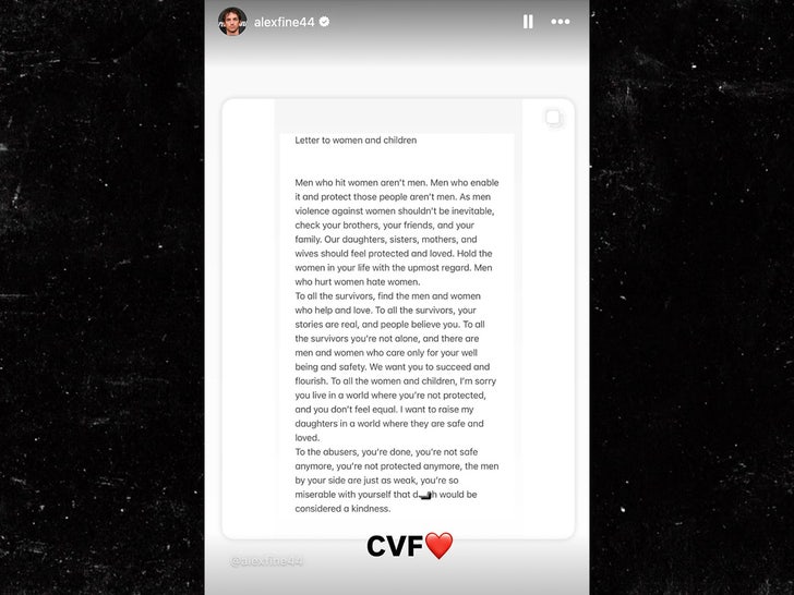 Alex Fine Cassie Ventura Instagram Sub
