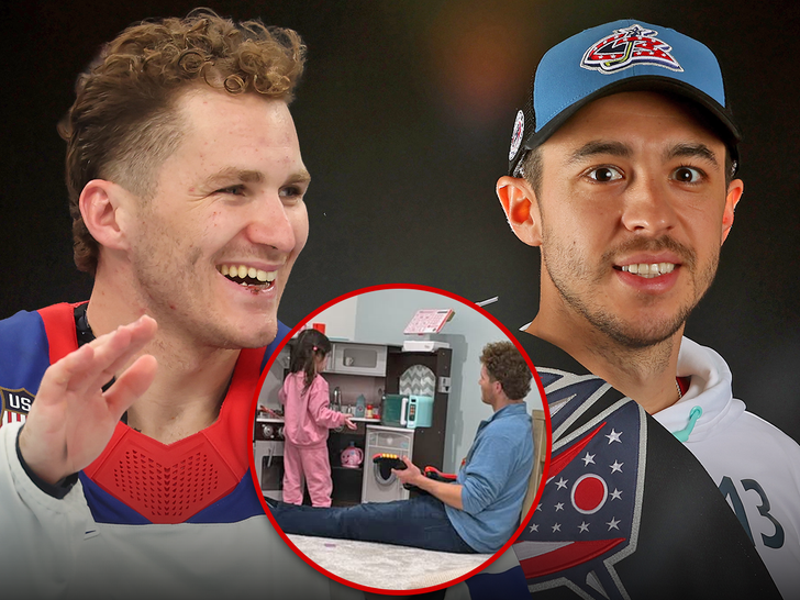 Matthew Tkahcuk Johnny Gaudreau main getty insta