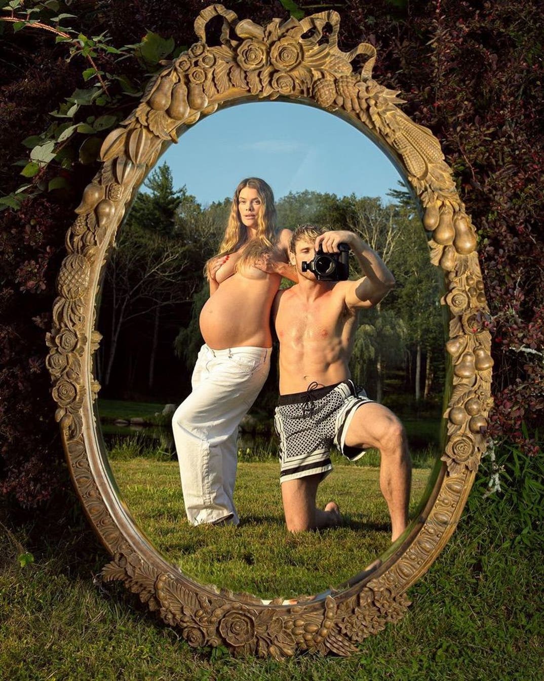 Nina Agdal and Logan Paul