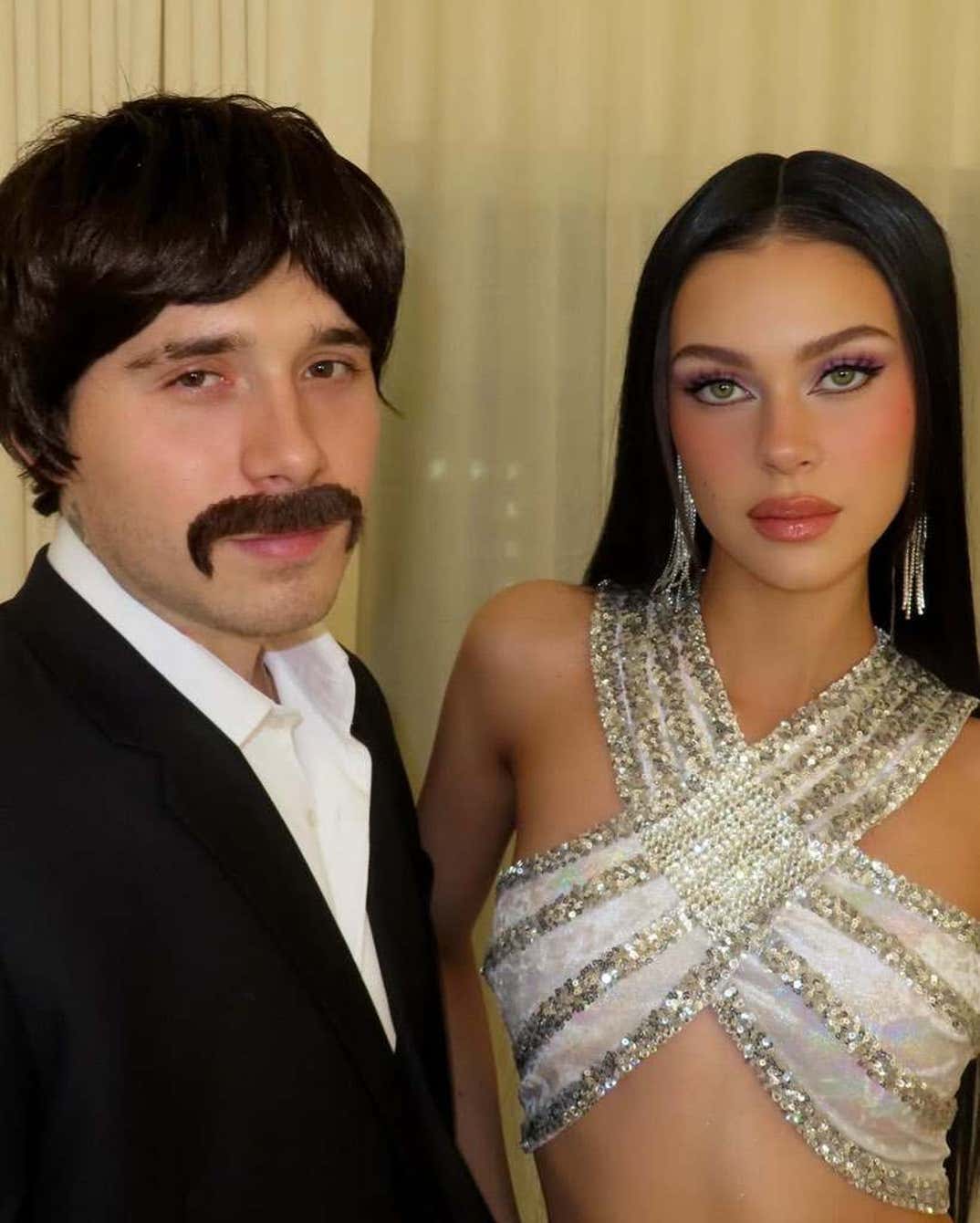 Brooklyn and Nicola Peltz Beckham as Sonny and Cher