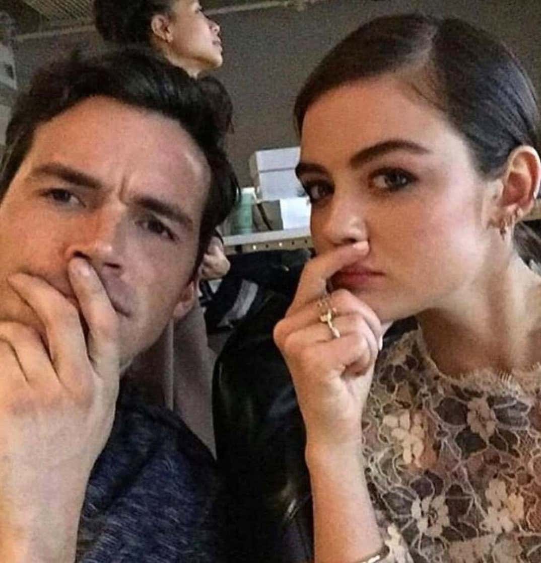 Ian Harding and Lucy Hale