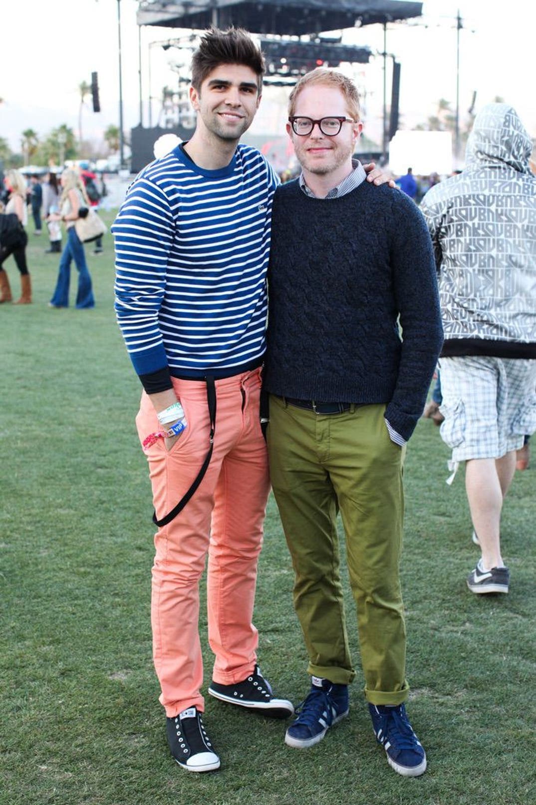 Justin Mikita and Jesse Tyler Ferguson in 2012