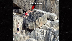 Orlando Bloom Leaves a New Cliff-hanger By Cliff Jumping (PHOTO)