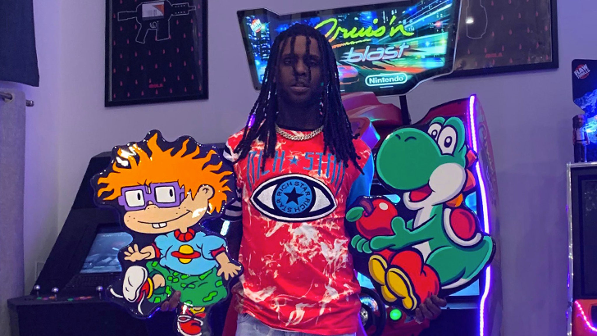 Chief Keef Buys Cartoon Art Collection Valued Around $40,000