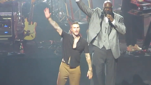 Adam Levine Performs For First Time Since Cheating Scandal at Shaq's Fundraiser