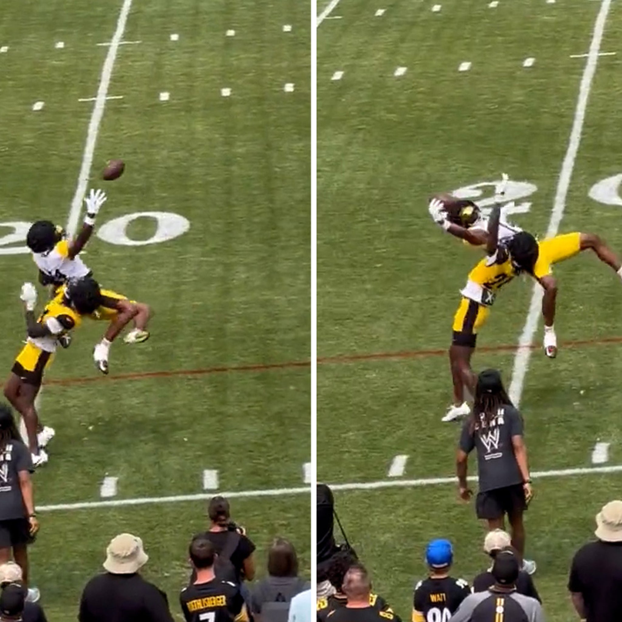 Steelers rookie George Pickens makes 1-handed catch in game vs