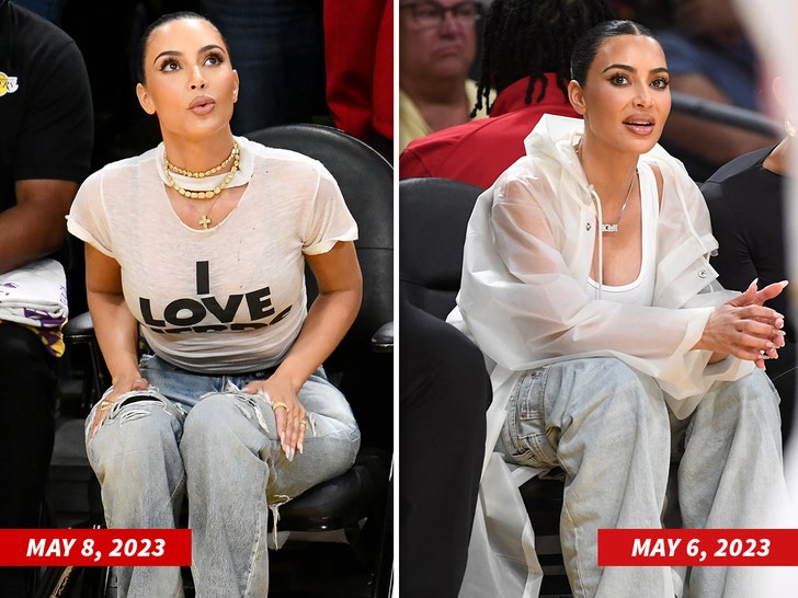 kim kardashian at lakers game may 6 and may 8 getty 2