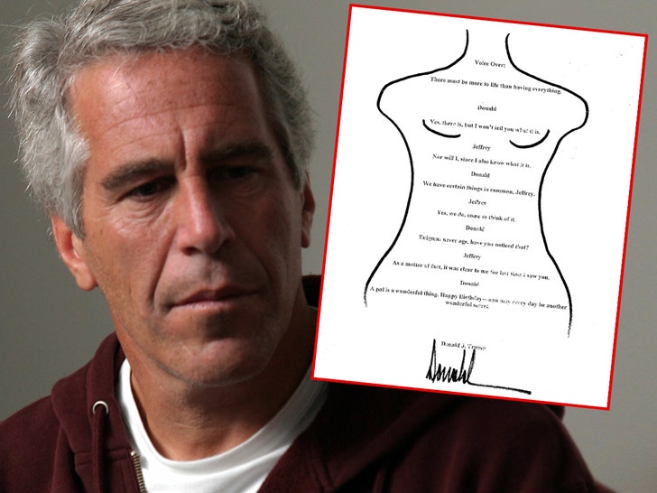 Cartão de Jeffrey Epstein do Getty de Trump