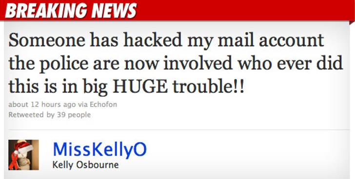 Kelly Osbourne -- Some 'Ass' Hacked My Email :: 1223-kelly-bn-twitter