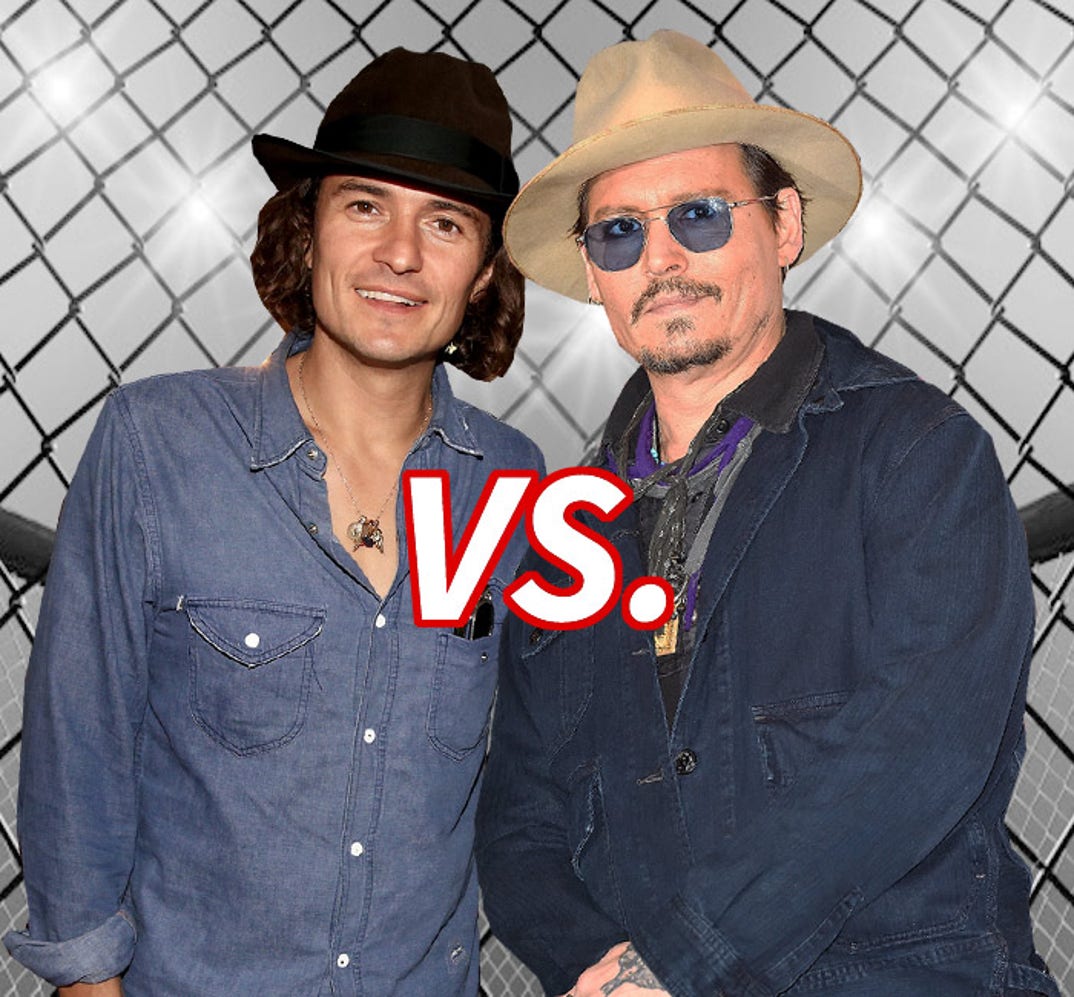 argh! Who's the best commander at sea? Orlando Bloom (38) vs. Johnny Depp (51)