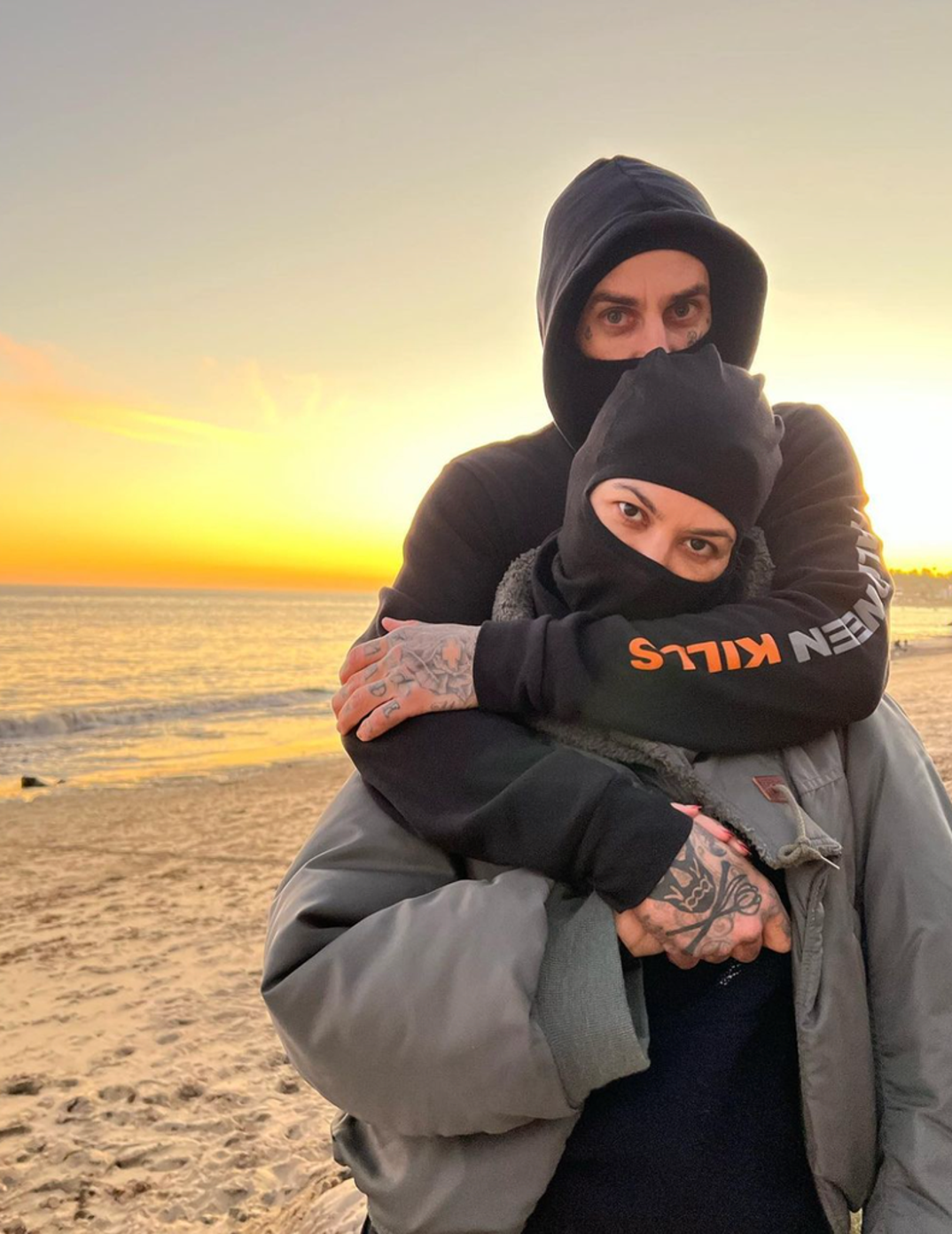 Kourtney Kardashian and Travis Barker