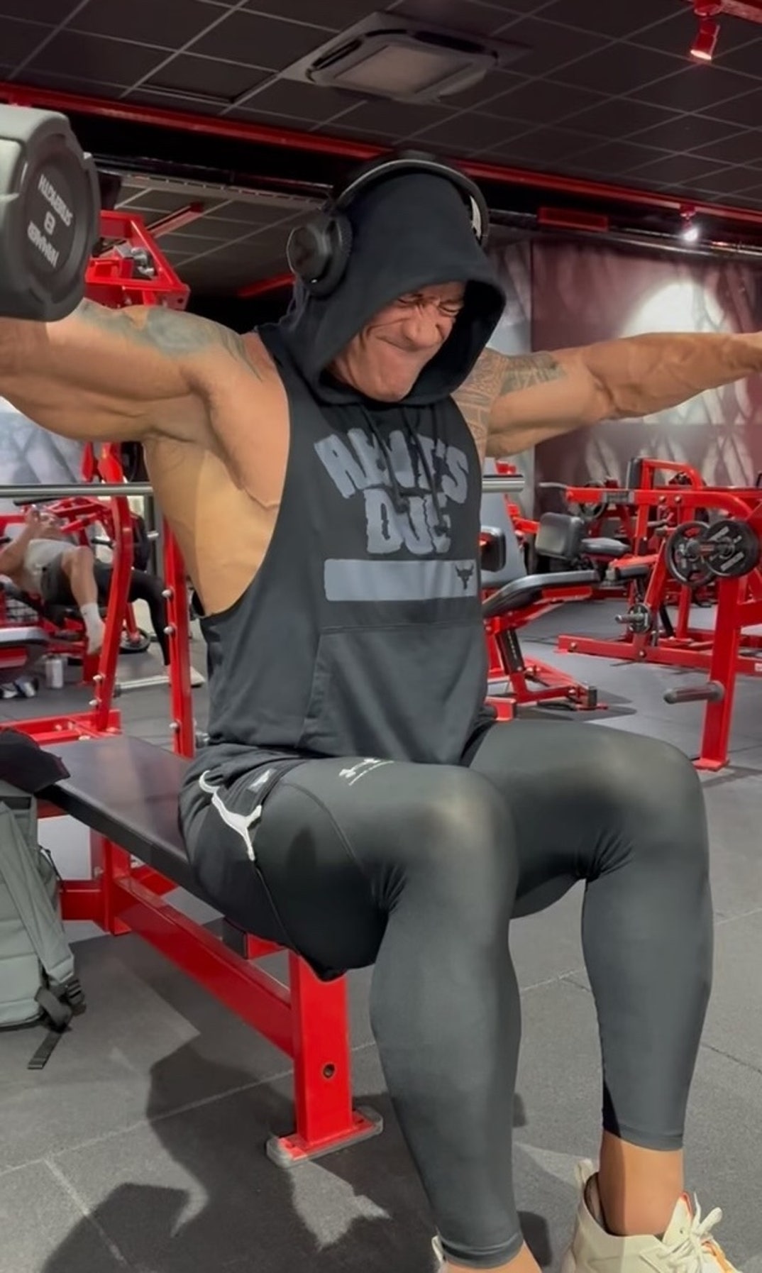 Dwayne Johnson Workout Shots 0
