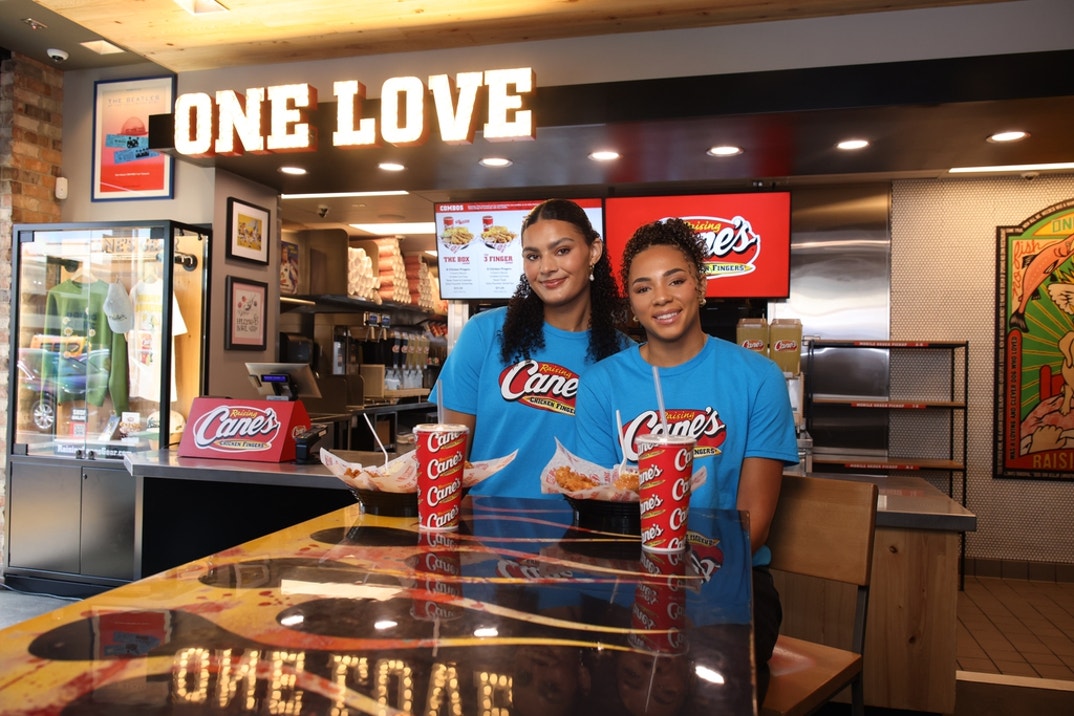 Lauren Betts and Kiki Rice Raising Canes 0