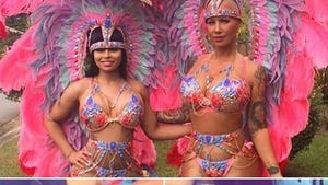 Amber Rose & Blac Chyna -- Shake Their Great BIG Tails ... and Feathers at Carnival (PHOTOS & VIDEO)