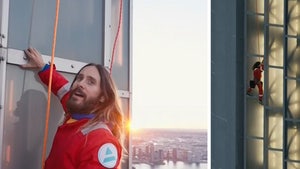 Jared Leto Climbs Empire State Building to Promote New Tour