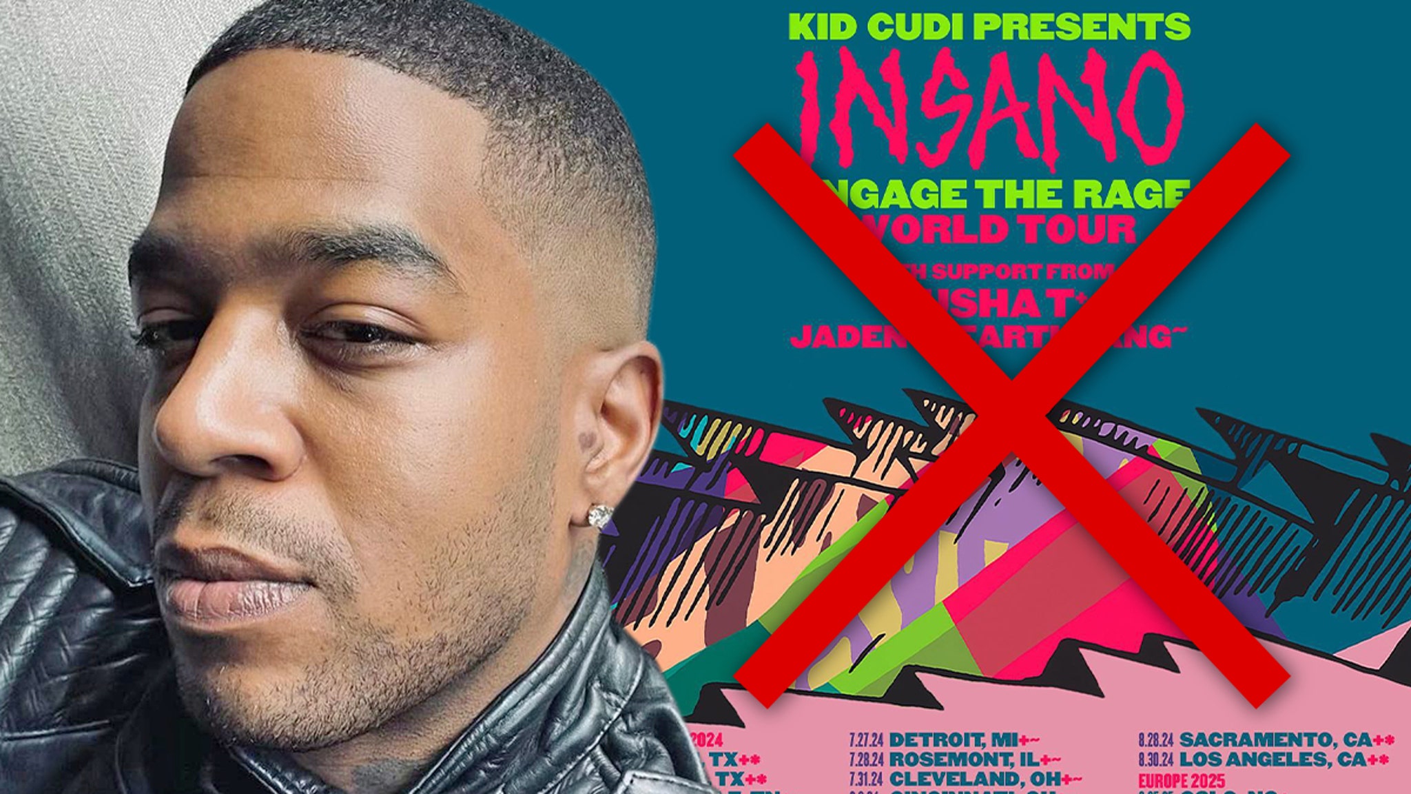 Kid Cudi Cancels Tour After Breaking Foot At Coachella
