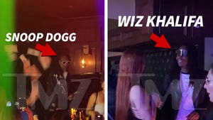 Snoop Dogg, Wiz Khalifa, DJ Quik Party At Wife's Strip Club Opening