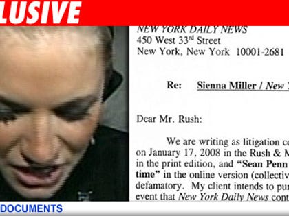 Sienna Miller letter