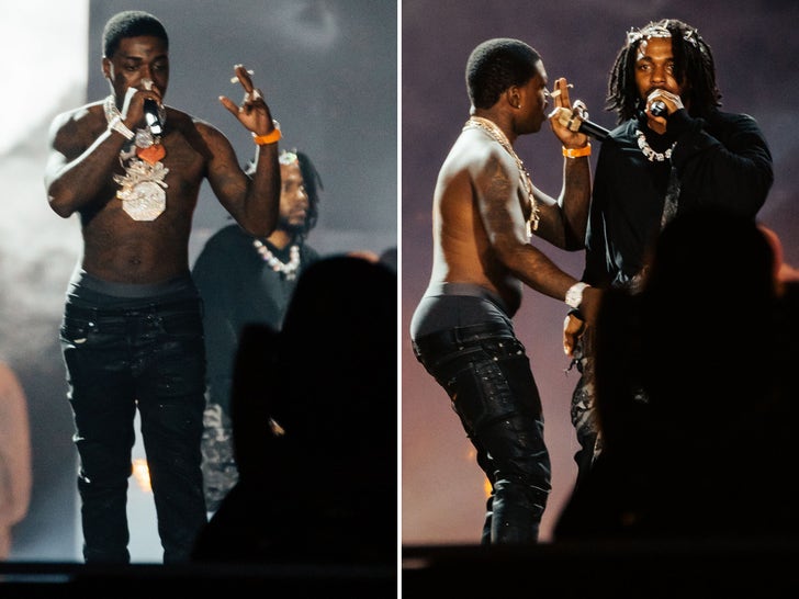 Kendrick Lamar and Kodak Black Perform At Rolling Loud