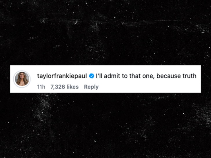 taylor frankie paul comment insta 1