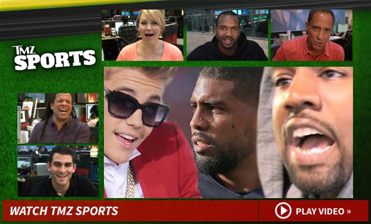 TMZ Sports Justin Bieber -- Headed for NFL-Sized Beatdown :: 0114-tmz-sports-article-launch-1