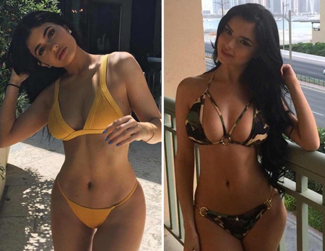 Battle of the Tygresses! Kylie Jenner (18) vs. Demi Rose (21)