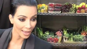 Kim Kardashian Gives Refrigerator Shamers a Tour of Her Well-Stocked Kitchen
