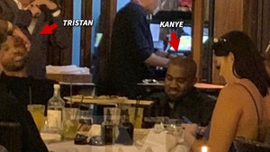 Kanye West & Tristan Thompson Grab Dinner Together in Miami