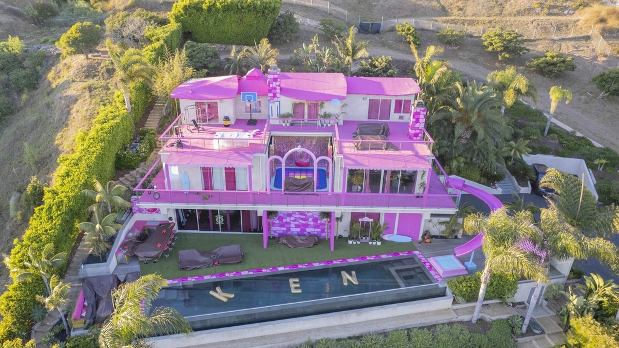 Barbie's Malibu Dreamhouse Gets Pink Paint Job Ahead Of Airbnb Listing