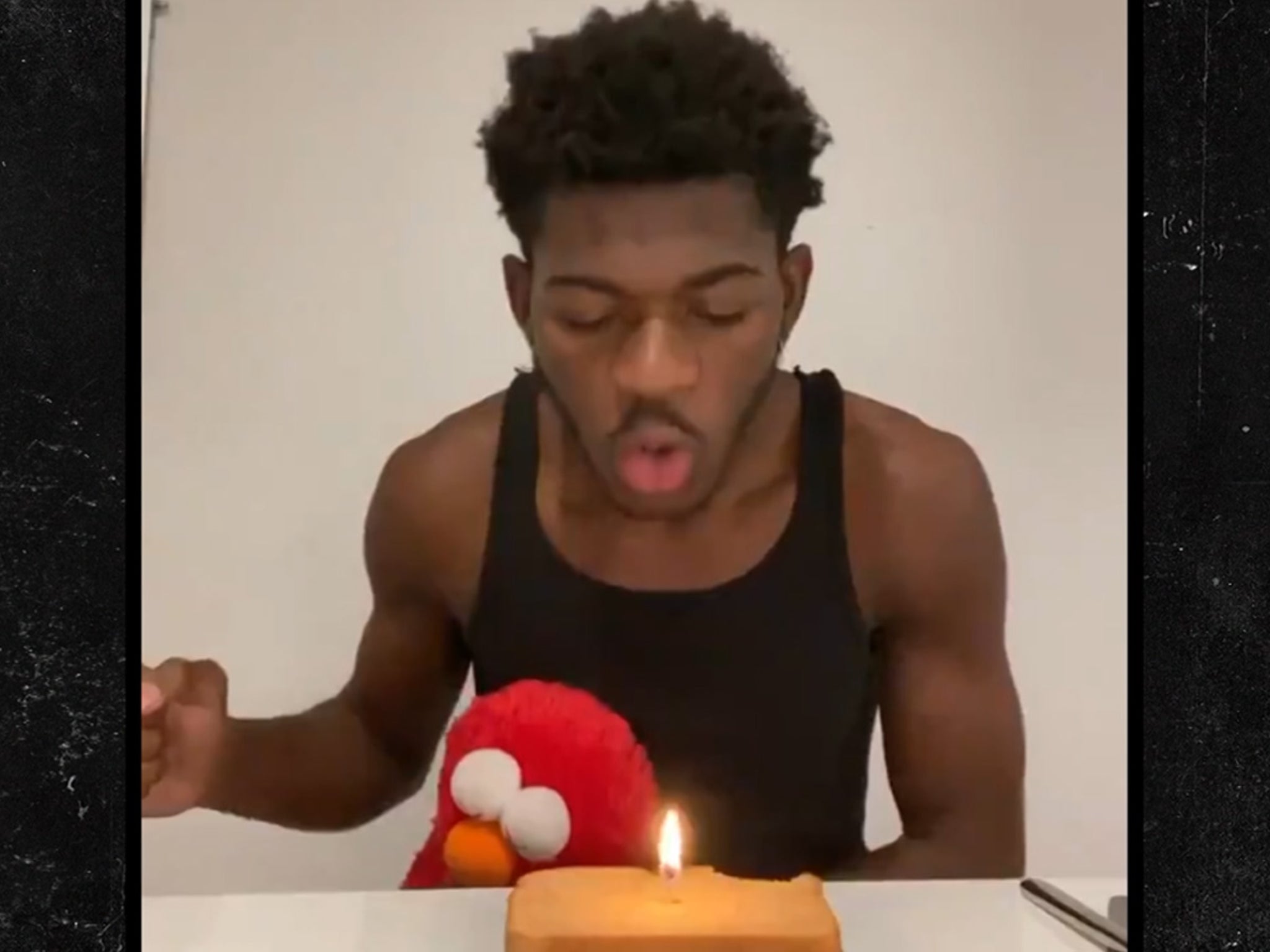 Lil Nas X Celebrates 21st Birthday With Elmo And 1 Candle