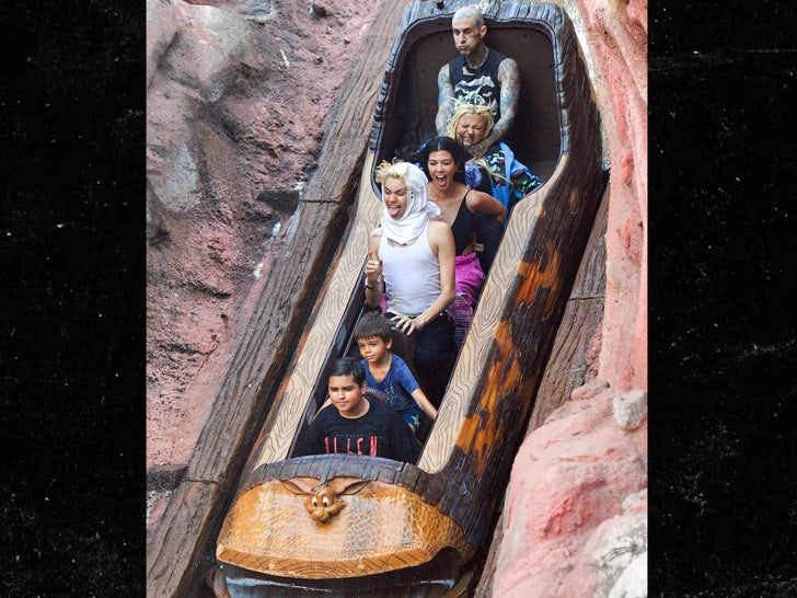Kourtney Kardashian and Travis Barker take their love to Disneyland