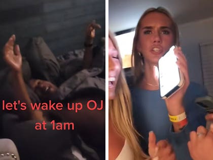OJ Simpson / Blonde Woman That Resembles Nicole Brown Simpson