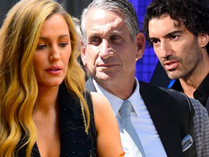 Blake Lively Bryan Freedman and Justin Baldoni getty comp