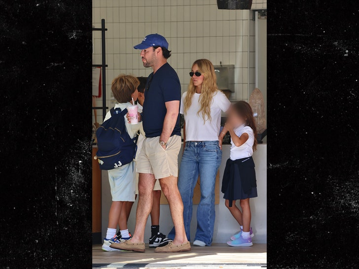 Sydney Sweeney joins Scooter Braun and kids for a smoothie run in LA backgrid 3