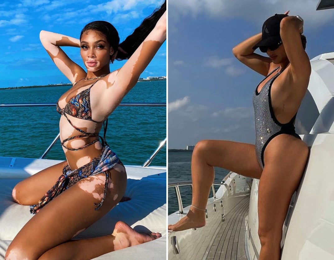Winnie Harlow (26) vs. Larsa Pippen (46) -- Babes On Boats Edition