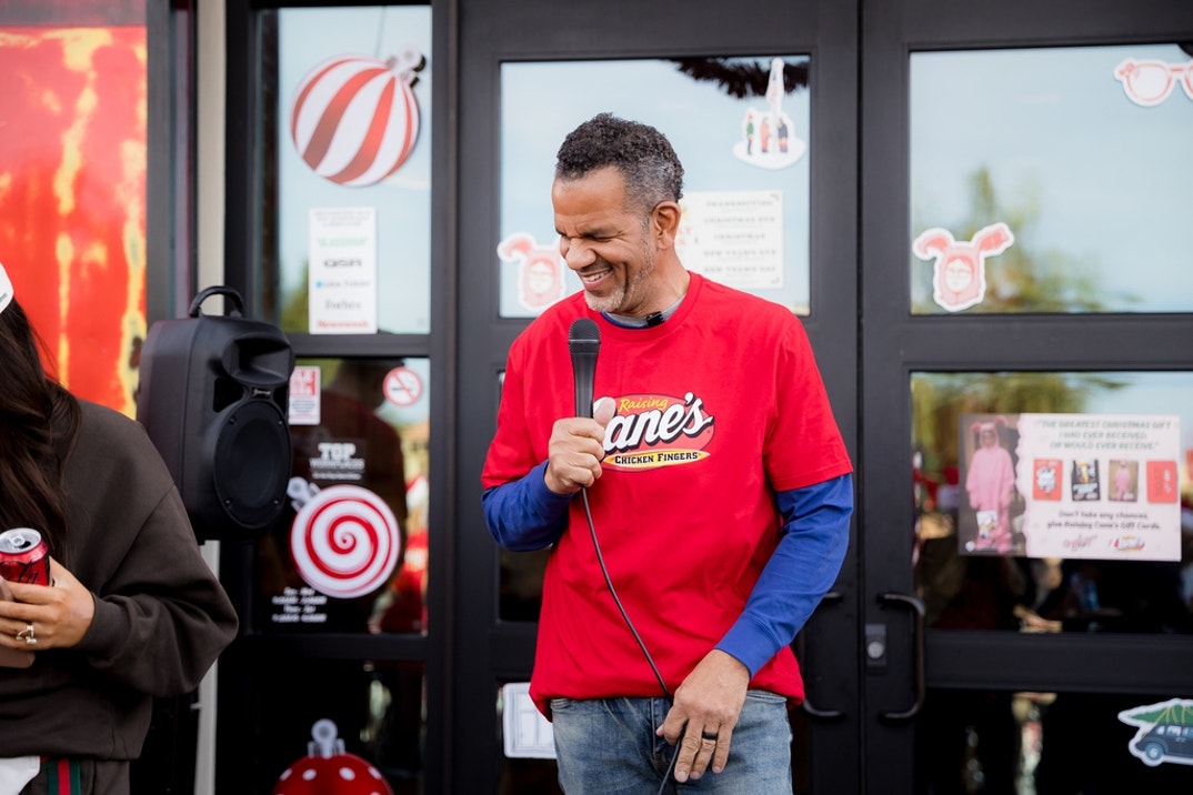 Andre Reed Raising Cane's bike giveaway 4