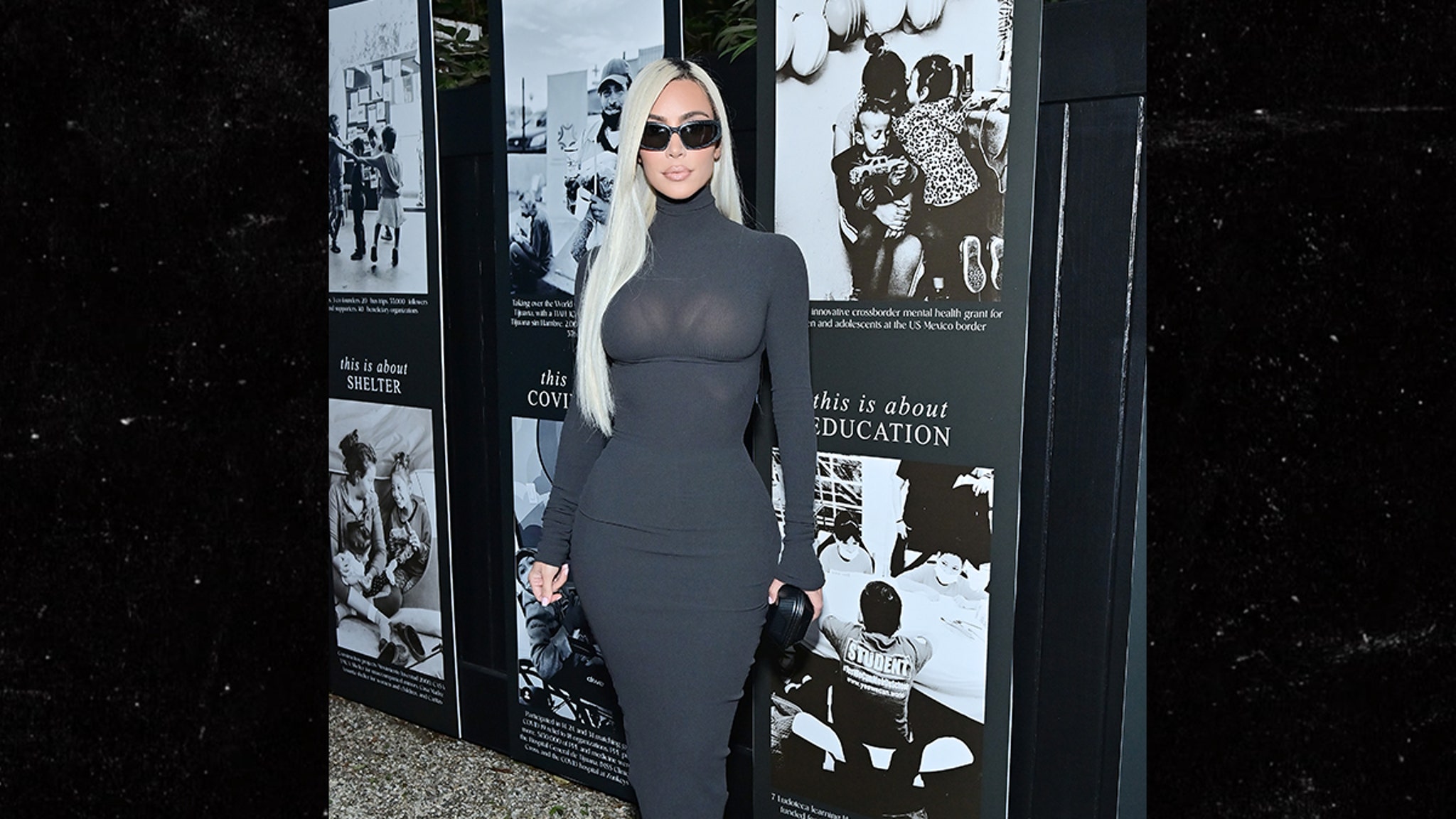 Kim Kardashian asiste a evento benéfico para familias separadas