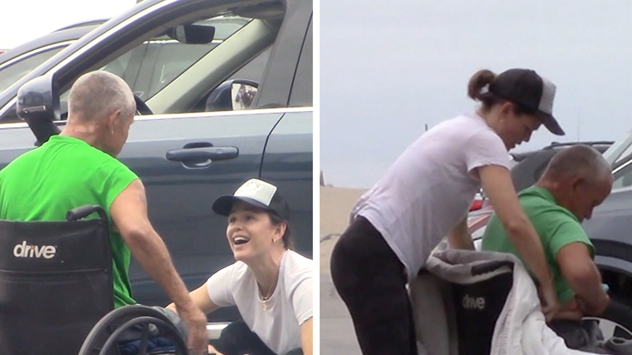 Jennifer Garner Helps Homeless Man In Wheelchair, Offers Up Her Own Shoes