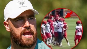 Travis Kelce Shoves Teammate During Chiefs' Training Camp Dust-Up