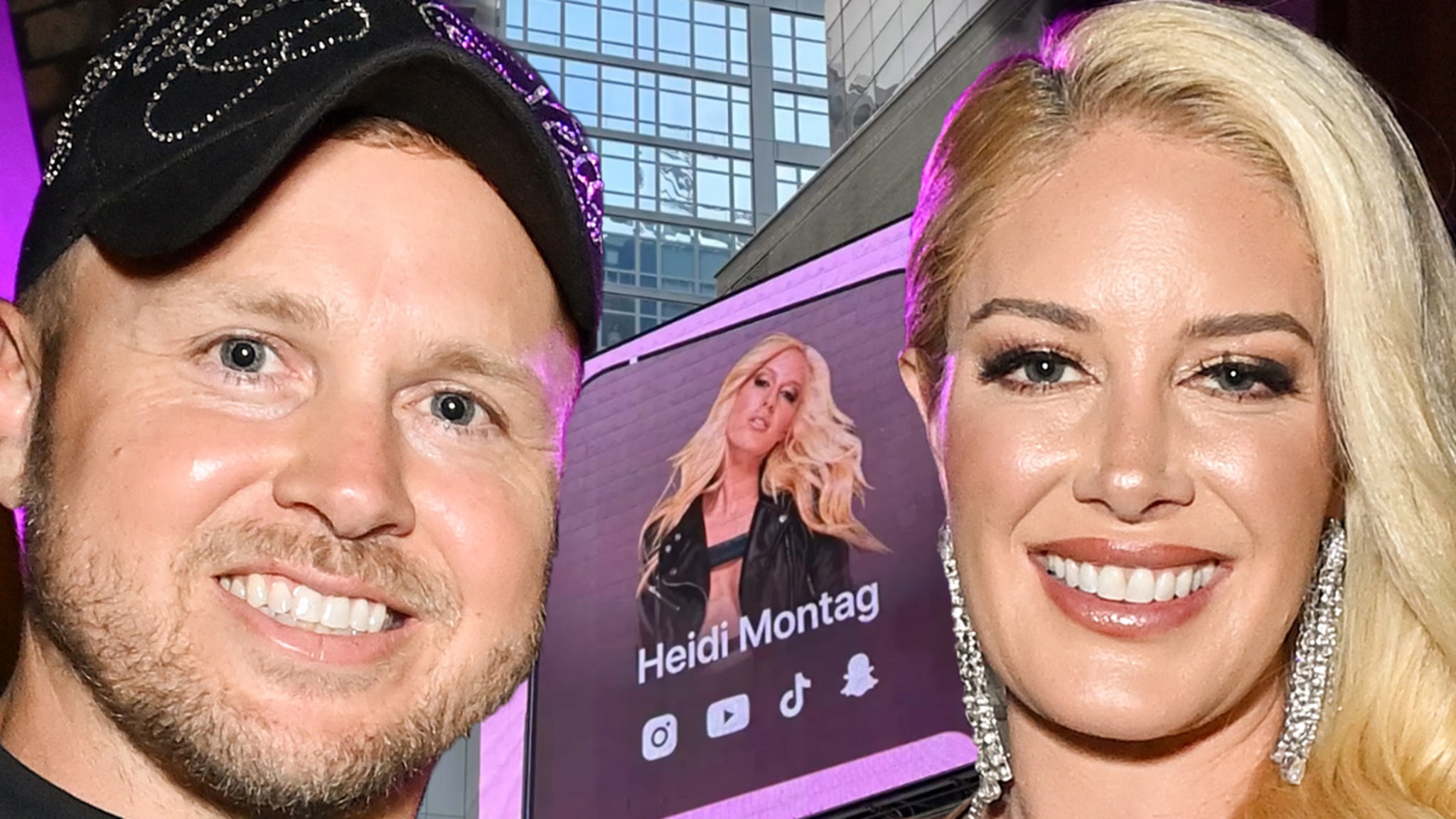 Spencer Pratt Hypes Up Wife Heidi’s Times Square Billboard After Fire Tragedy