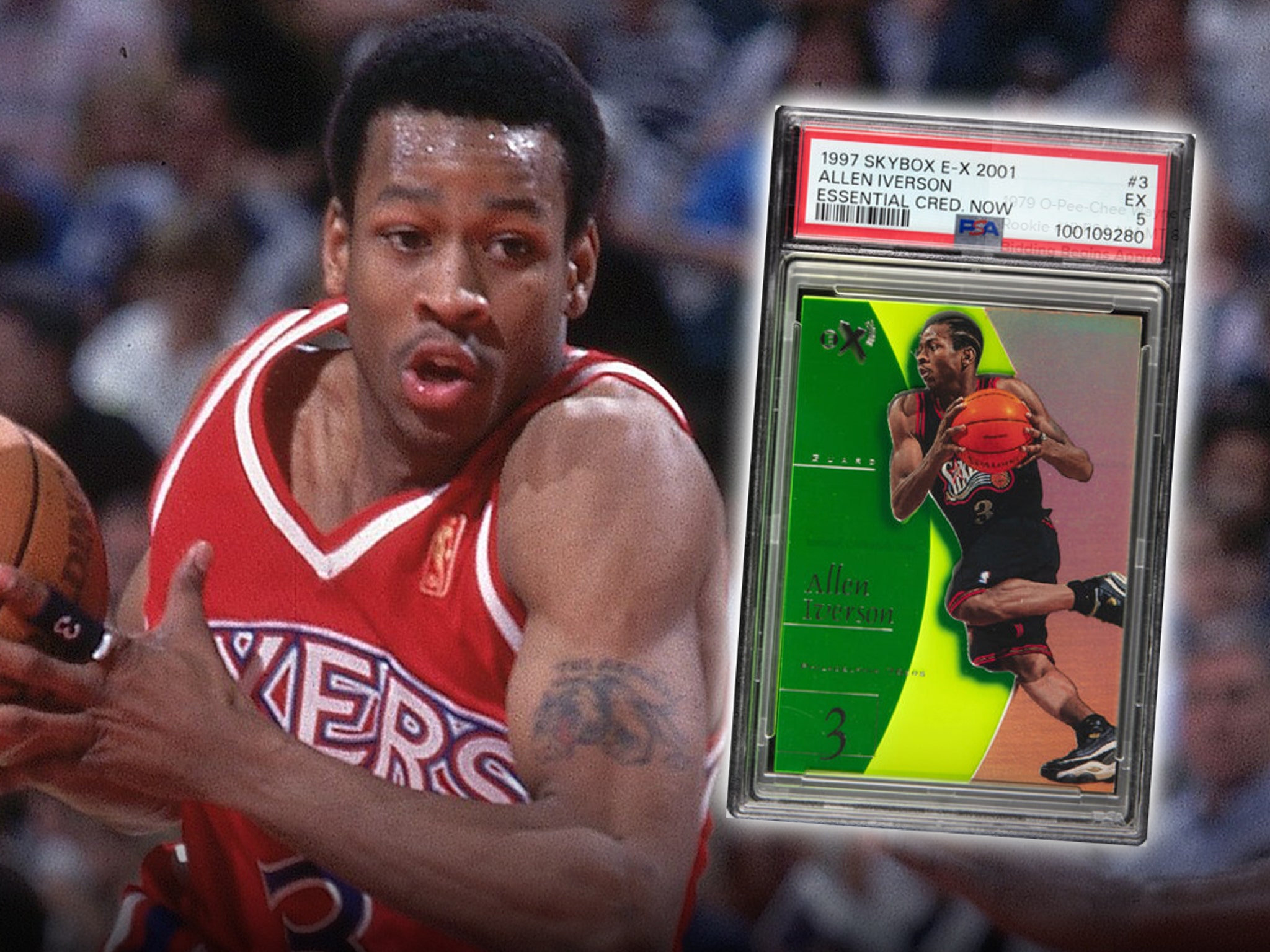 VERY RARE - Allen Iverson deals Rookie Card