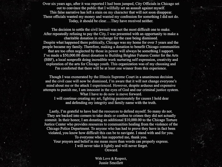 jussie smollet statement sub instagram