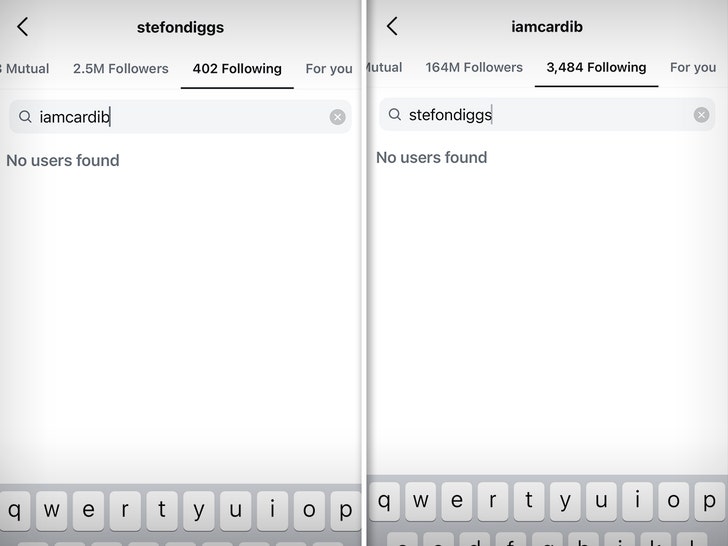 Cardi B e Stefon Diggs param de seguir um ao outro Insta 1