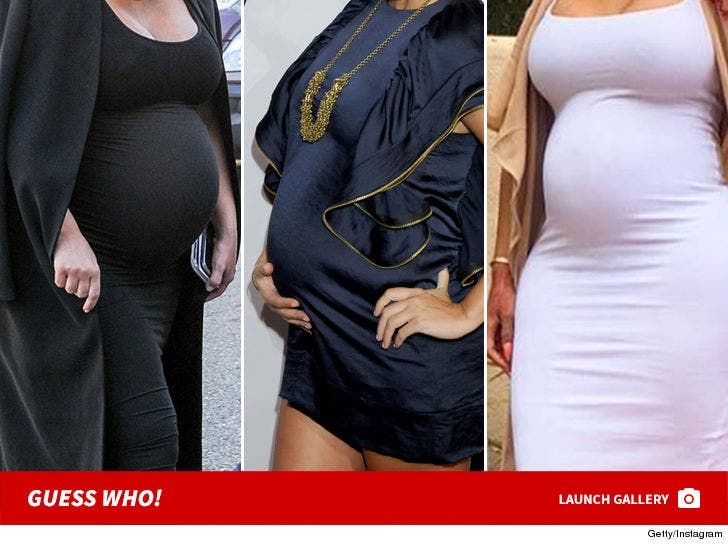 Kardashians About To Pop -- Guess Whose Baby Bump!