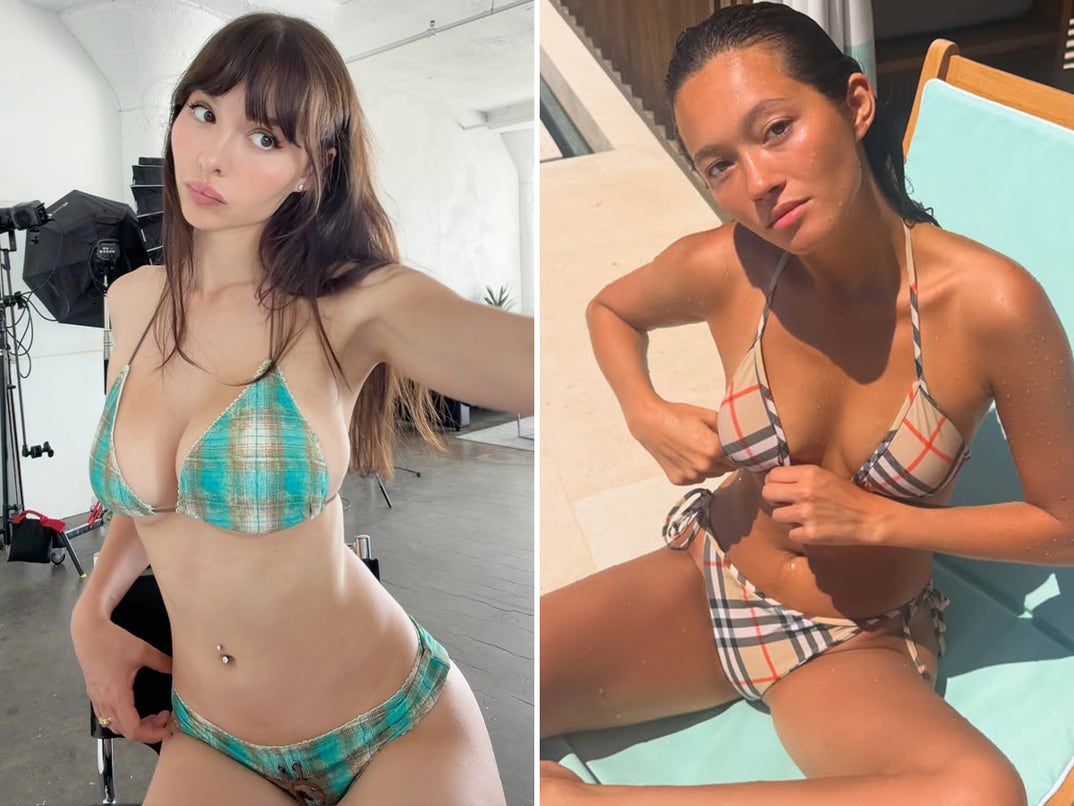 Sophie Mudd vs. Lily Chee -- Plaid Bikinis Edition